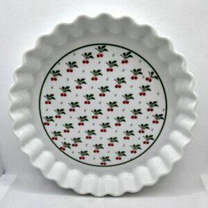 Copco Country Cherries Tart Quiche Dish Japan